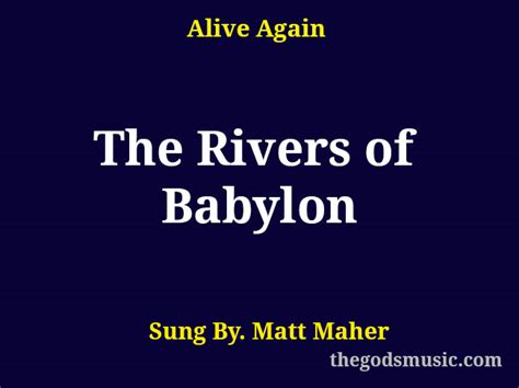  Rivers of Babylon – Een meeslepende melodie met een diepe boodschap over verbanning en hoop